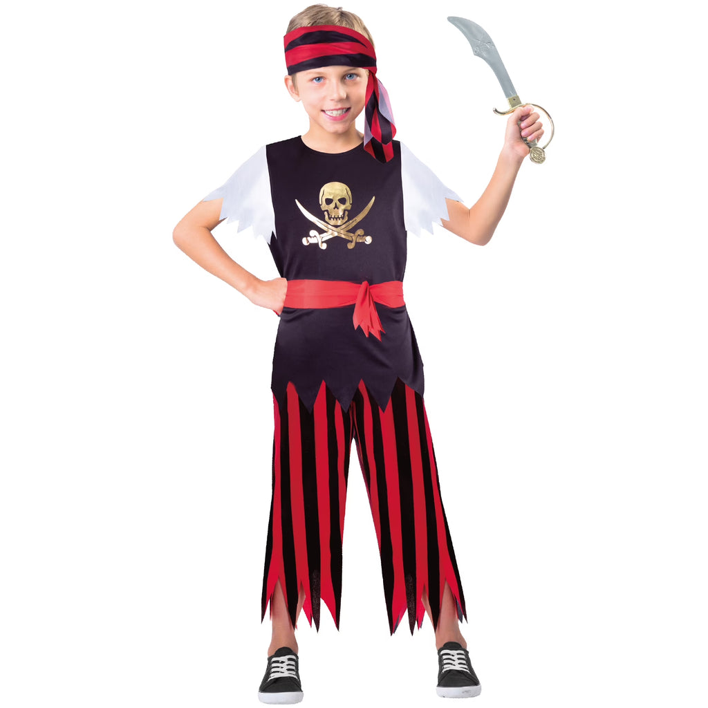 Pirate, Halloween Costume for Children, Boys Size M (8), by