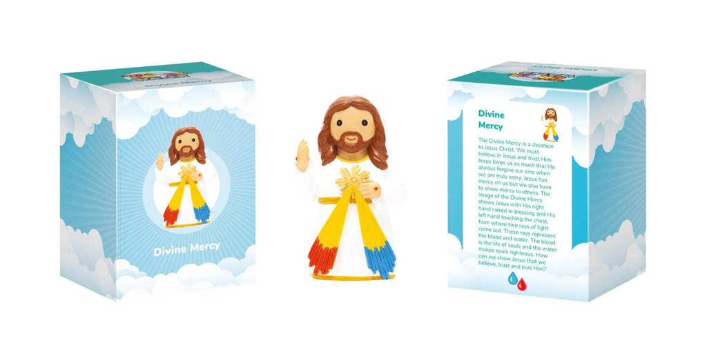 Jesus Divine Mercy Little Drops of Water Statue 3.5" Figure NEW