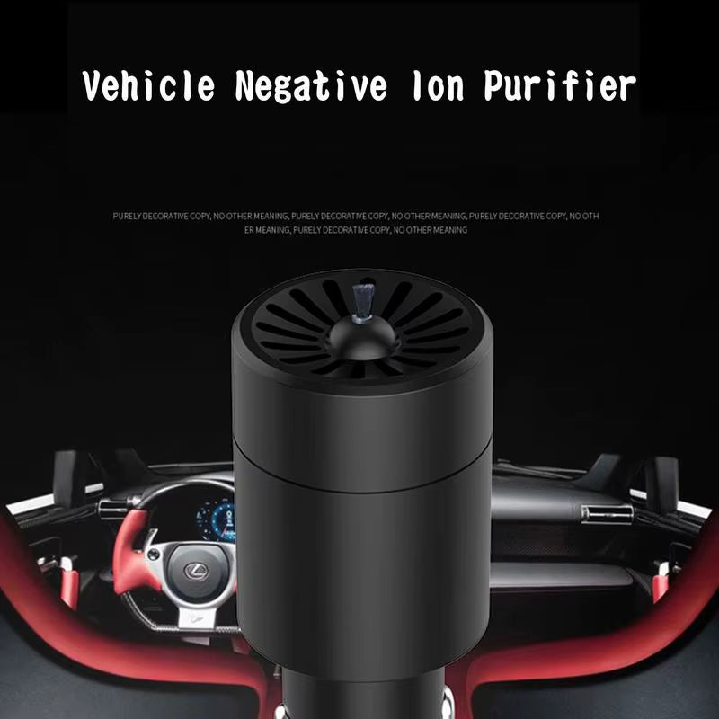 Mini Car Air Purifier 12V Negative Lon Deodorization Cigarette Lighter Portable Traveling Formaldehyde Removing Air Fresheners