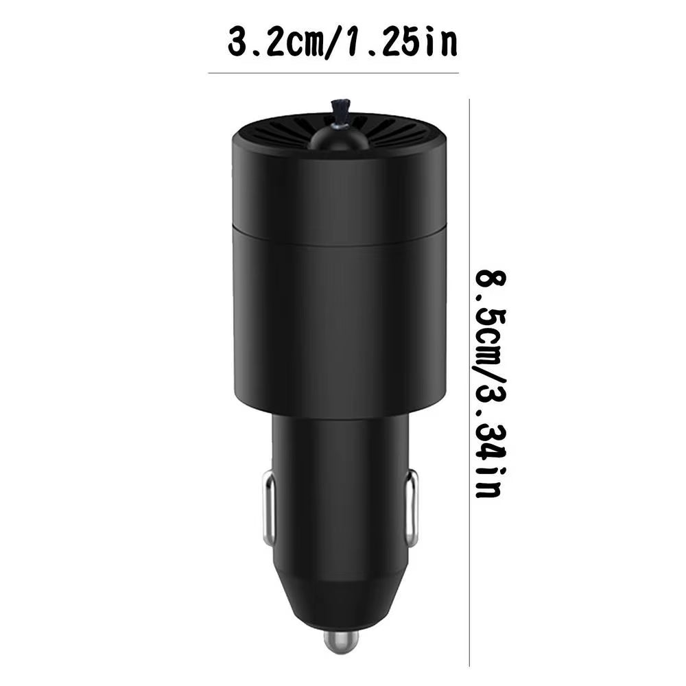 Mini Car Air Purifier 12V Negative Lon Deodorization Cigarette Lighter Portable Traveling Formaldehyde Removing Air Fresheners