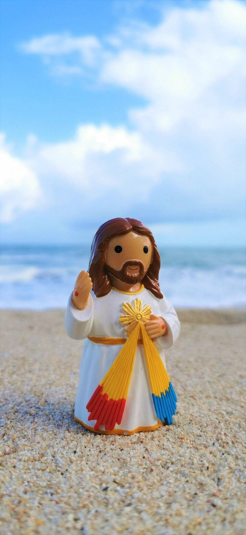 Jesus Divine Mercy Little Drops of Water Statue 3.5" Figure NEW