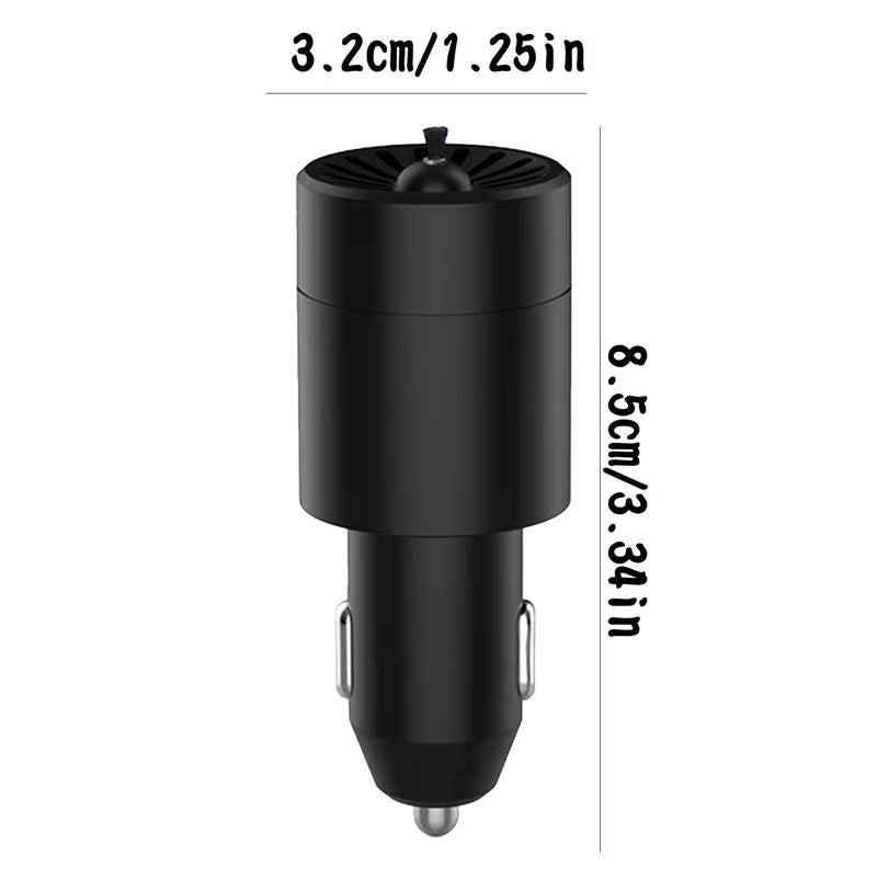 Mini Car Air Purifier 12V Negative Lon Deodorization Cigarette Lighter Portable Traveling Formaldehyde Removing Air Fresheners