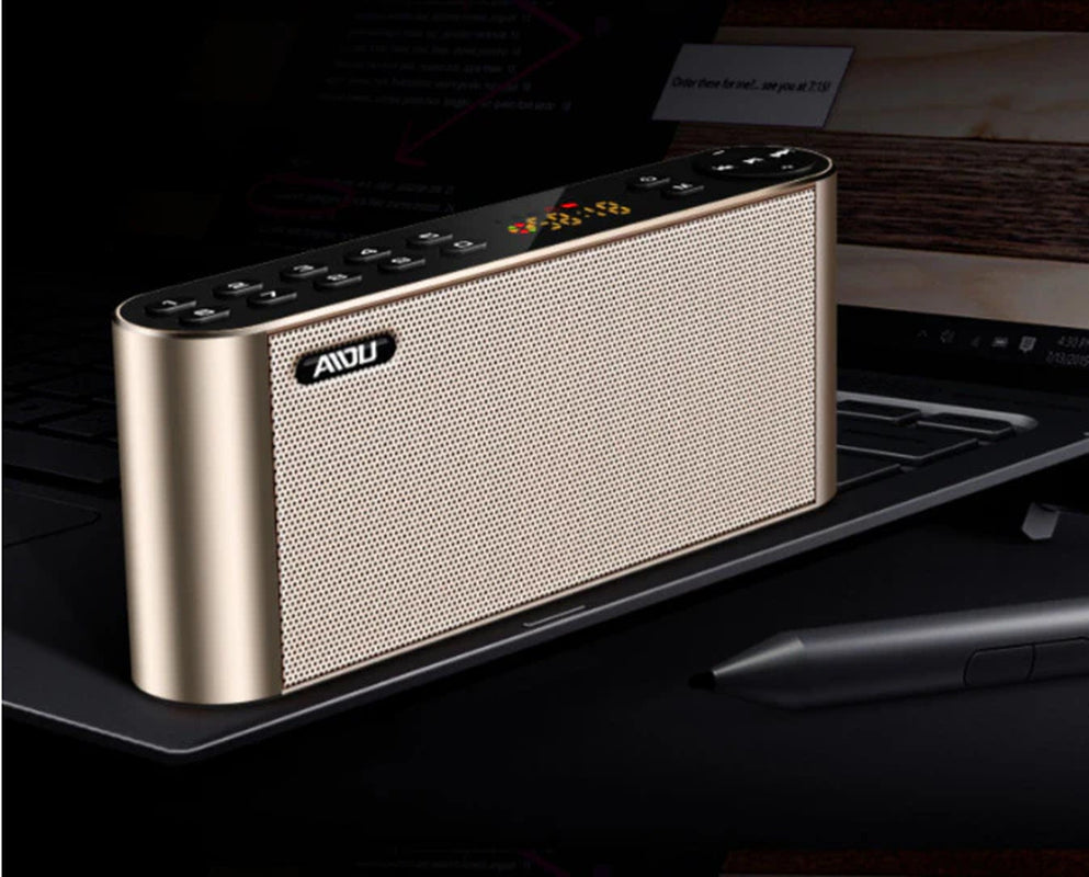 Compact Stereo Sound System Wireless Dual Channel Music Player with USB Connectivity
